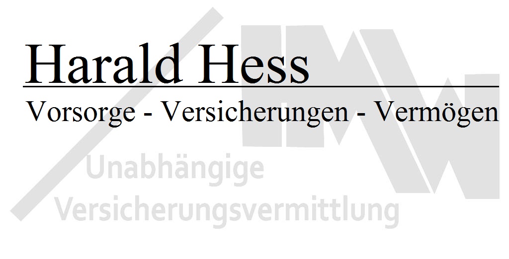 Harald Hess - Versicherungsmakler im Saarland